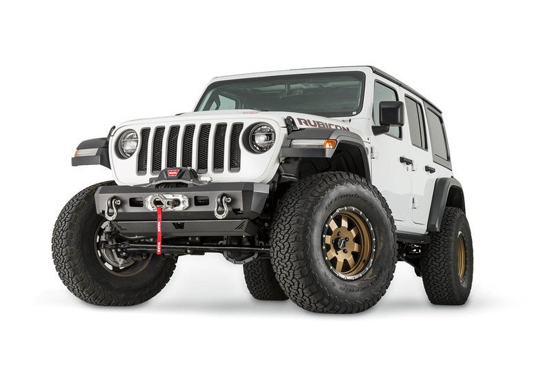 WARN Elite Front Bumper for 18 - 26 Jeep Wrangler JL & Gladiator JT – Heavy - Duty 12,000 lb Rated - Recon Recovery