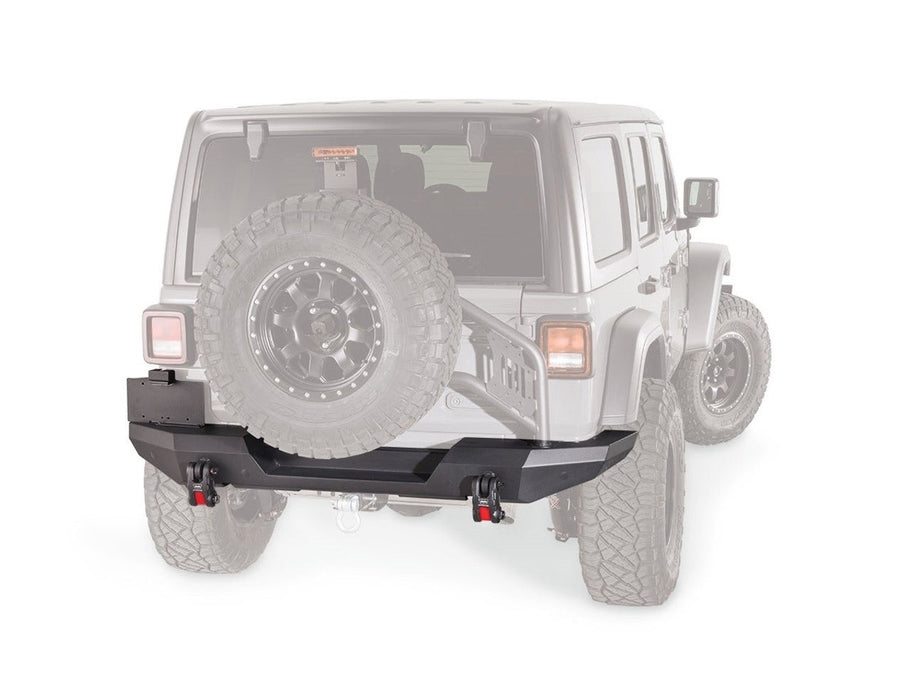 WARN Elite Rear High Clearance Bumper for 2018–2026 Jeep Wrangler JL | With or Without Tire Carrier - Recon Recovery