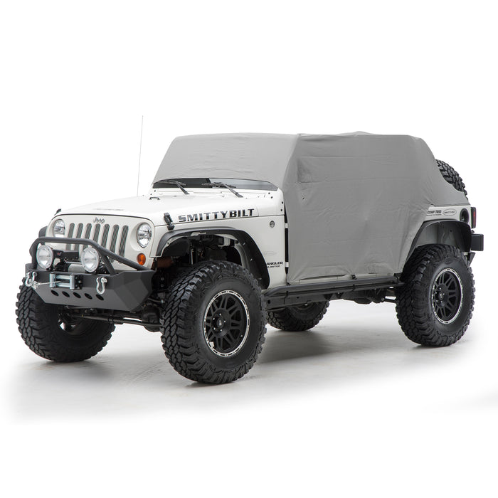 SmittyBilt Water Resistant Cab Cover with Door Flaps for 2007 - 2018 Jeep Wrangler JKU - Recon Recovery