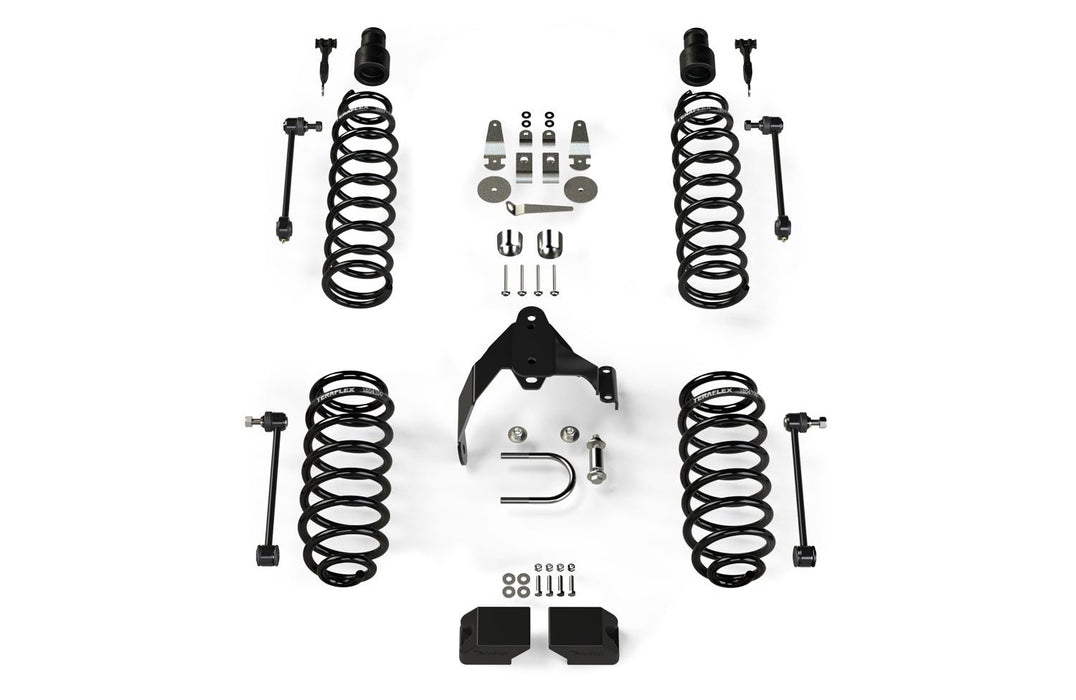 TeraFlex 3" Coil Spring Base Lift Kit - No Shocks for 2007-2018 Jeep Wrangler Unlimited - Recon Recovery