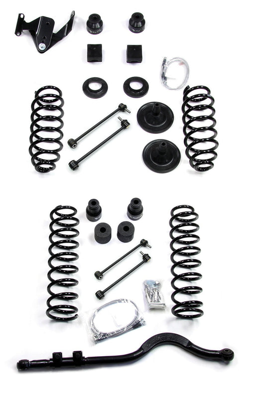 TeraFlex 4" Coil Spring Lift Kit W/ Track Bar - No Shocks for 2007-2018 Jeep Wrangler Unlimited - Recon Recovery