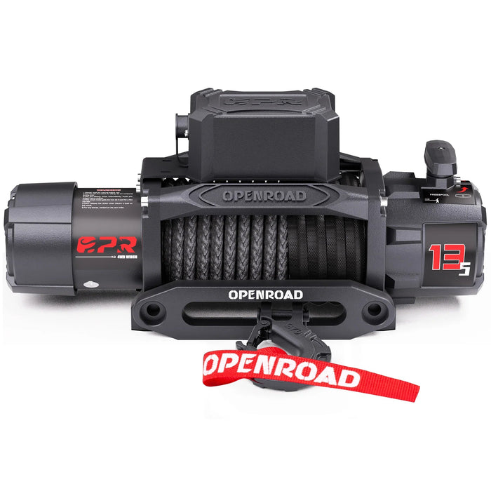 OPENROAD 13,500lbs Wireless Electric Winch with Synthetic Rope - IP68 Rated - Recon Recovery
