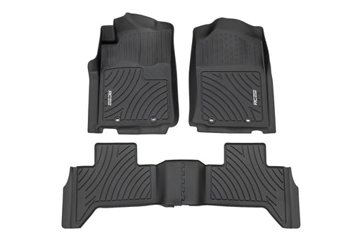 Rough Country Flex - Fit Floor Mats | Toyota Tacoma 2012–2015 (Front & Rear) - Recon Recovery