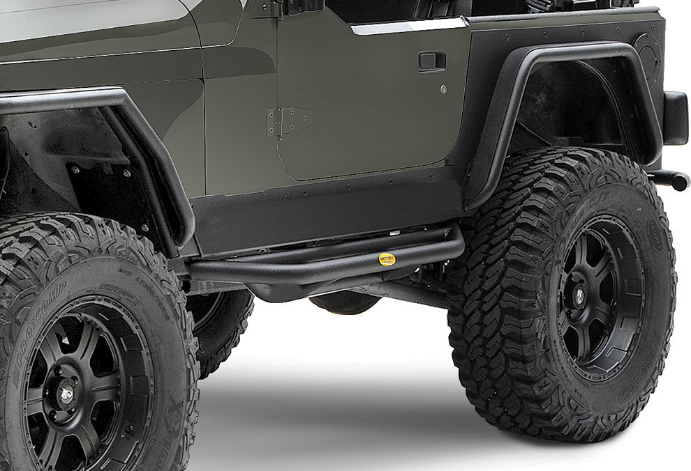 SmittyBilt SRC Side Rock Sliders Armor for 1988 - 2003 Jeep Wrangler YJ & TJ (Pair) - Recon Recovery - Recon Recovery