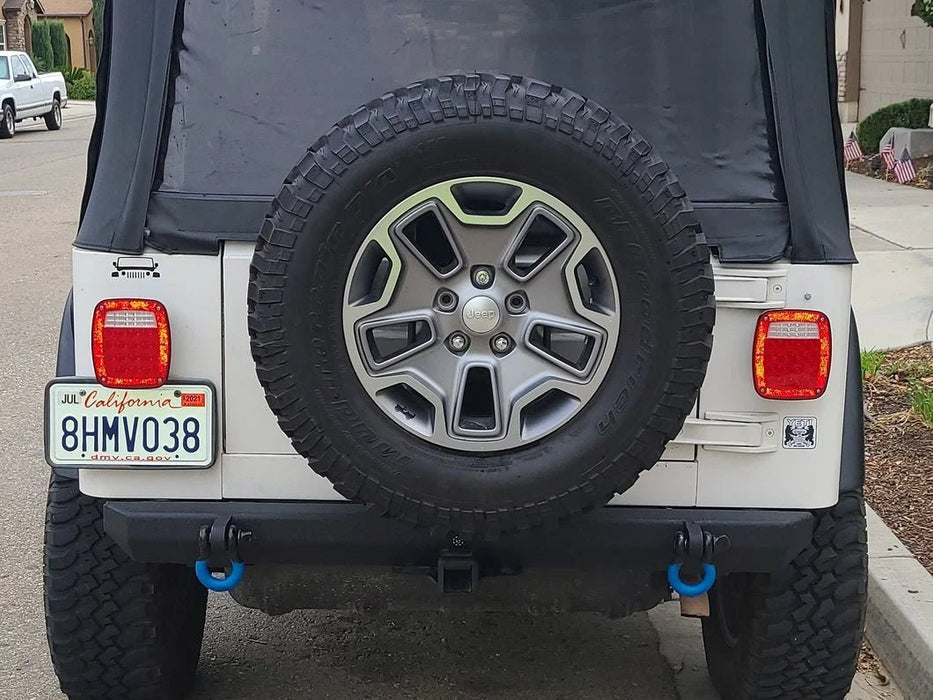 SmittyBilt SRC Classic High Clearance Rear Bumper for 1988 - 2003 Jeep Wrangler YJ TJ LJ - Recon Recovery