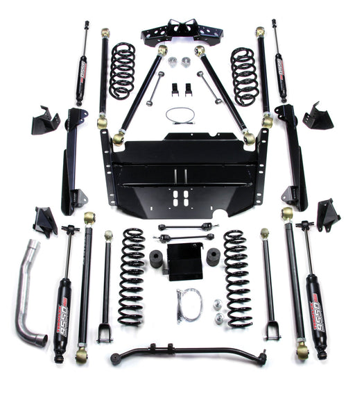 TeraFlex 4" Pro LCG Long Arm Suspension System & 9550 VSS Twin-Tube Shocks for 2004-2006 Jeep Wrangler - Recon Recovery