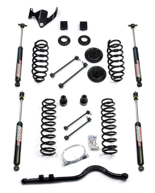 TeraFlex 3" Coil Spring Base Lift Kit W/ Front Track Bar & 9550 VSS Twin-Tube for 2007-2018 Jeep Wrangler Unlimited - Recon Recovery