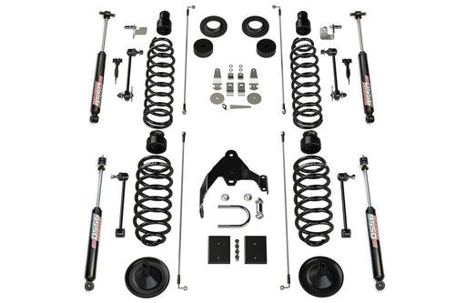 TeraFlex 4" Coil Spring Base Lift Kit W/ Front Track Bar & 9550 VSS Twin-Tube for 2007-2018 Jeep Wrangler Unlimited - Recon Recovery
