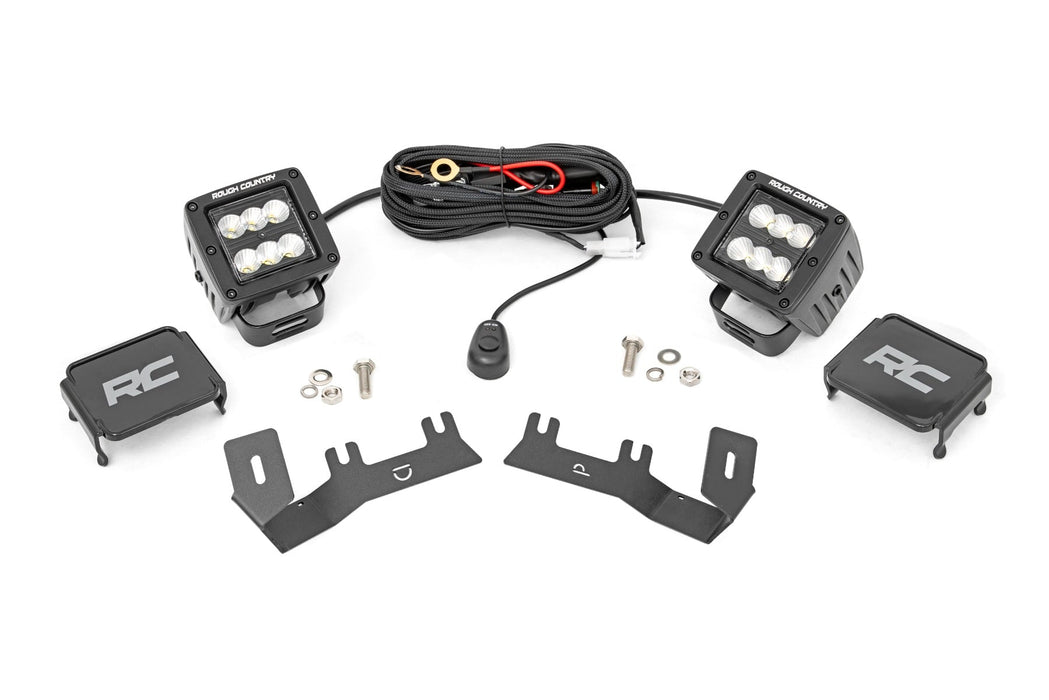 Rough Country LED Ditch Light Kit Chevy/GMC 1500 (14 - 18 & Classic) - Recon Recovery
