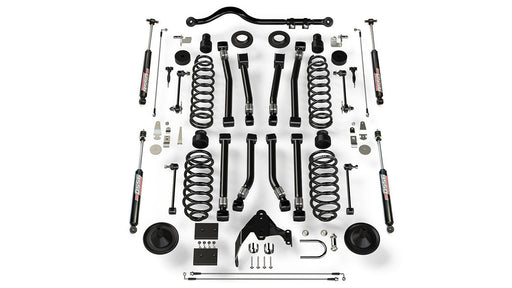 TeraFlex 4" Suspension System W/ 8 Alpine Short Control Arms & 9550 VSS Twin-Tube for 2007-2018 Jeep Wrangler - Recon Recovery