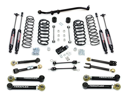 TeraFlex 3" Suspension System W/ 8 Short Control Arms & 9550 VSS Twin-Tube Shocks for 1997-2006 Jeep Wrangler - Recon Recovery