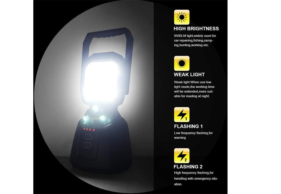 15W Magnetic Base Rechargeable LED Work/Camp Light - Recon Recovery