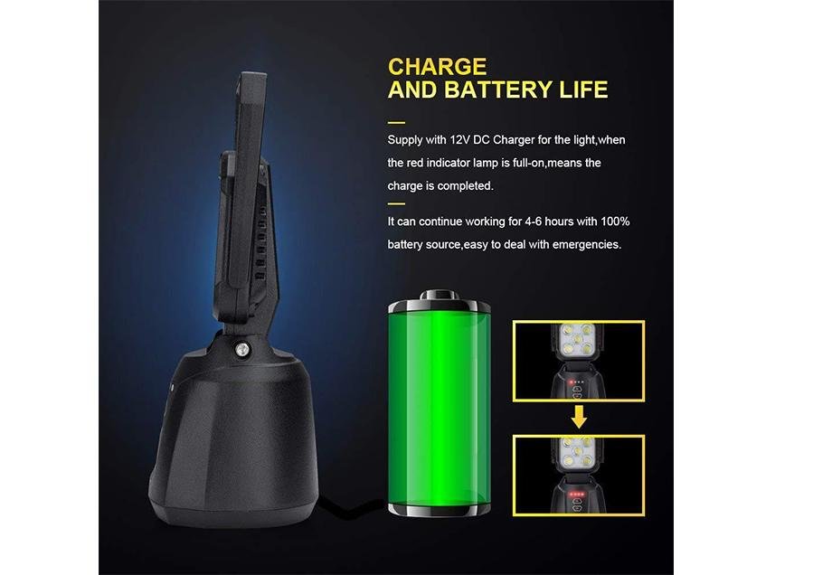 15W Magnetic Base Rechargeable LED Work/Camp Light - Recon Recovery