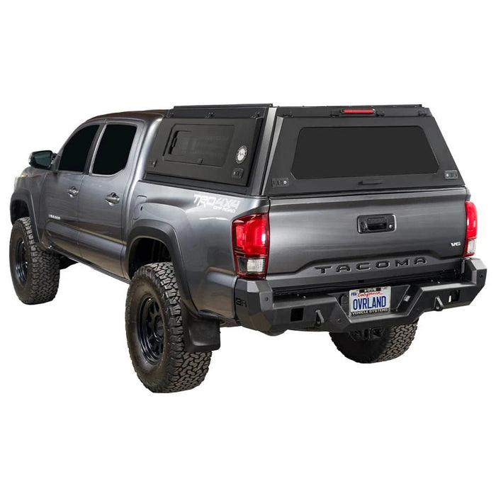OVS Expedition PRO+ Stainless Steel Truck Cap with Full Windows for 2016-2023 Toyota Tacoma 5ft - Recon Recovery