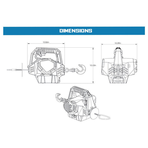 Superwinch Hand Hauler 24 Volt Plug In DC 1000lb Wireless Winch - Recon Recovery