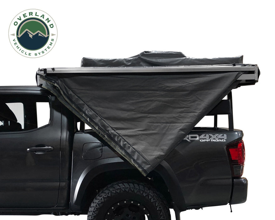 Overland Vehicle Systems 270 Degree Awning with Brackets for Mid - High Roofline Vans