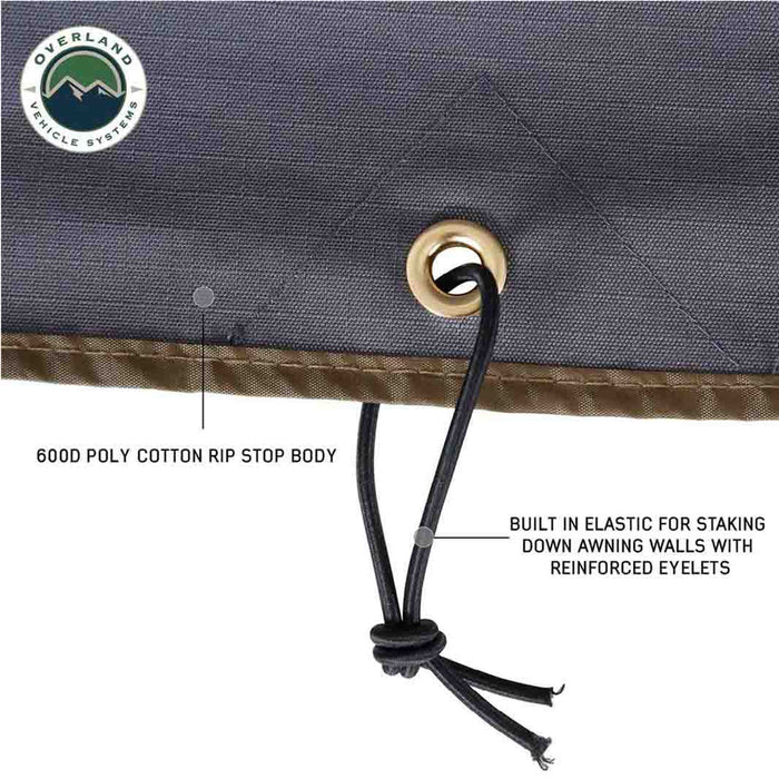 OVS HD Nomadic 270 Degree Awning - Wall 2 with Window - Passenger Side - Recon Recovery