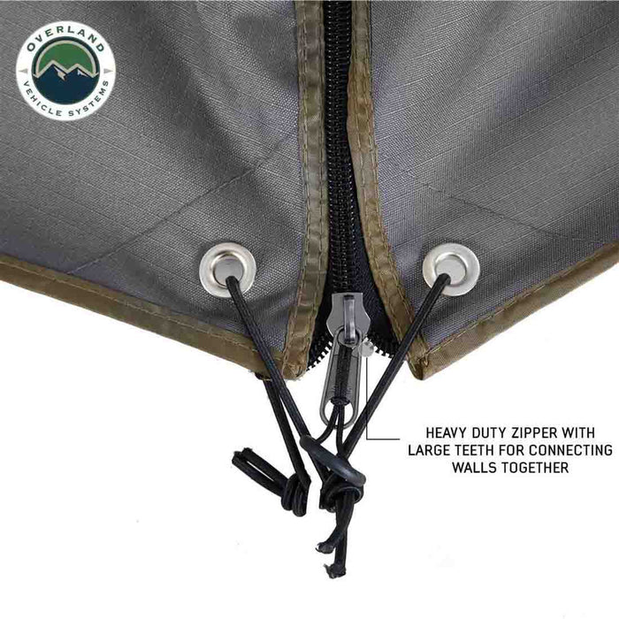 OVS HD Nomadic 270 Degree Awning - Wall 2 with Window - Passenger Side - Recon Recovery