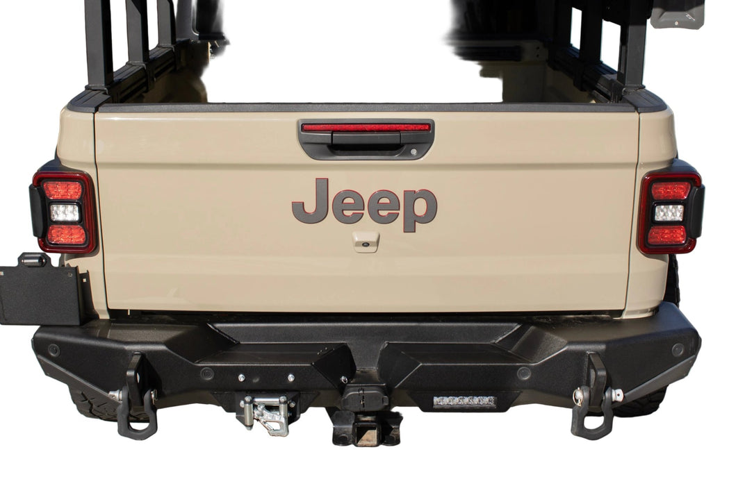 Smittybuilt XRC Gen3 Rear Winch Bumper with Hitch for 2020+ Jeep Gladiator JT - Recon Recovery