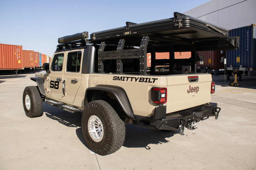 Smittybuilt XRC Gen3 Rear Winch Bumper with Hitch for 2020+ Jeep Gladiator JT - Recon Recovery