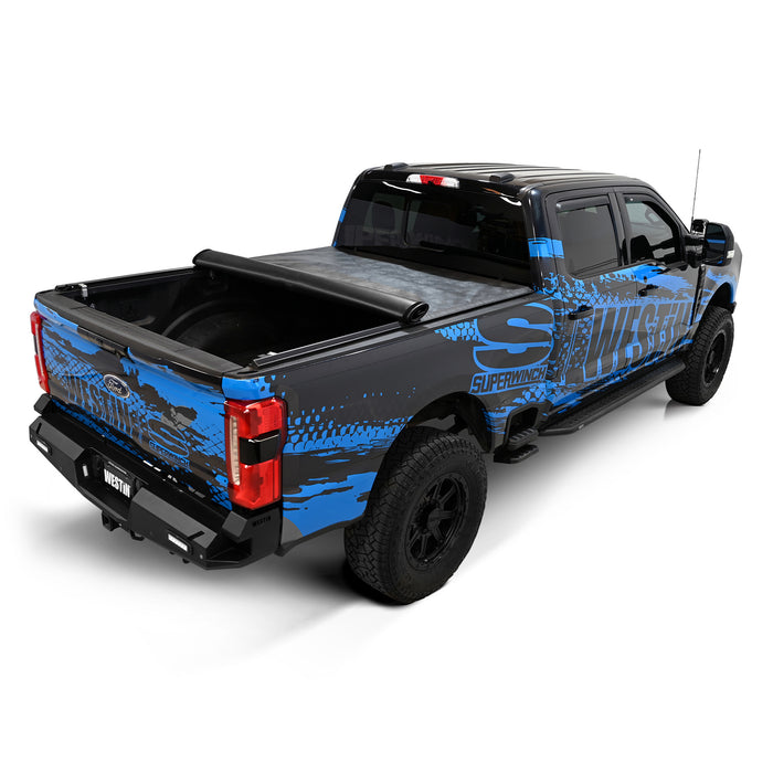 Low Profile Soft Roll up Tonneau cover for 2017 - 2026 Ford F - 250 & F - 350 Super Duty - Recon Recovery