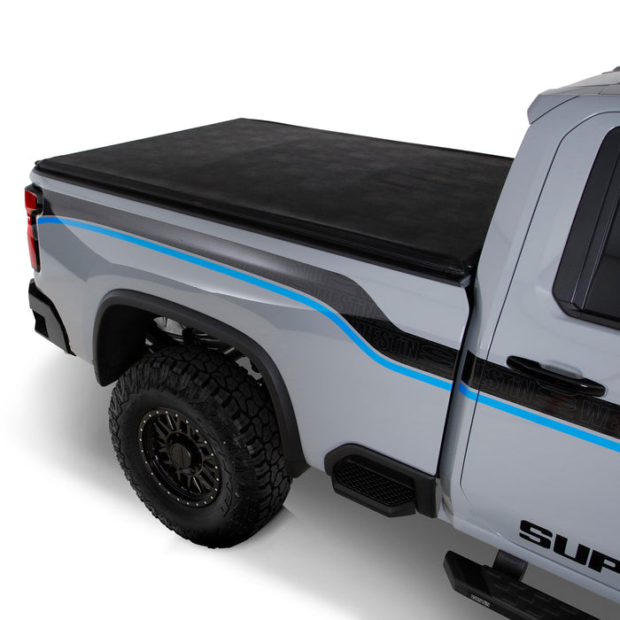 Low Profile Soft Roll up Tonneau cover for 2020 - 2026 Silverado & Sierra 2500HD 3500HD - Recon Recovery