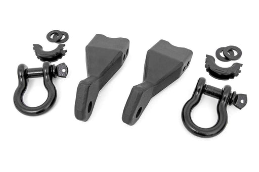 Rough Country Tow Hook Brackets for 2019 - 2022 Chevy Silverado 1500 - Recon Recovery