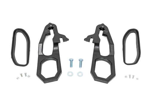 Rough Country Tow Hook Brackets & Bezel Combo for 2019 - 2021 Ram 1500 - Recon Recovery