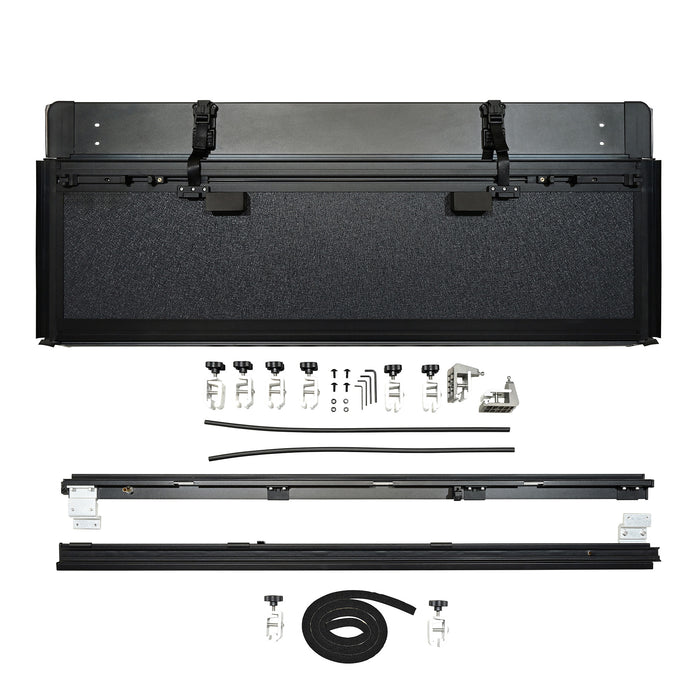 Westin Automotive Hard Tri Fold Aluminum Tonneau Cover for 2019 - 2026 Silverado 1500 & Sierra 1500 - Recon Recovery