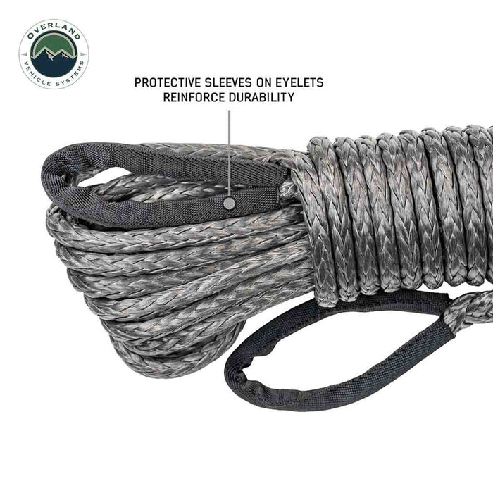 OVS Brute 3/8" × 50′ Winch Line Extension – 20,000 lb Synthetic Rope - Recon Recovery