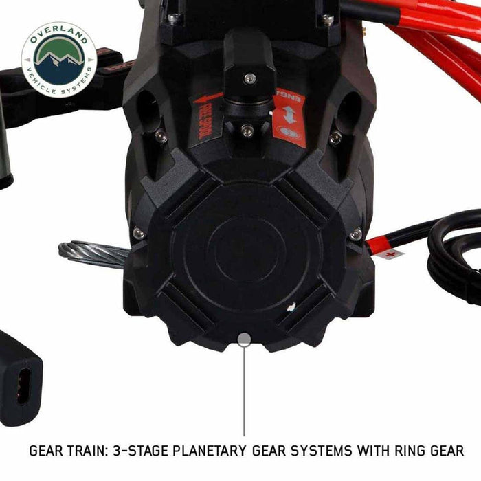 OVS SCAR 12k Steel Cable 12,000 lbs. Wireless Winch + Free Tow Strap - Recon Recovery