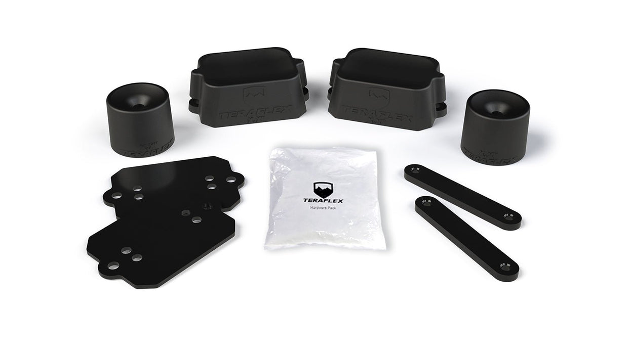 TeraFlex 2" Bump Stop Strike Pad Extension Front & Rear Kit for 2018-2026 Jeep Wrangler - Recon Recovery