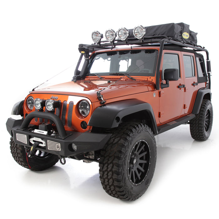 SmittyBilt SRC Complete Roof Rack Exo Frame for 2007 - 2018 Jeep Wrangler JKU - Recon Recovery