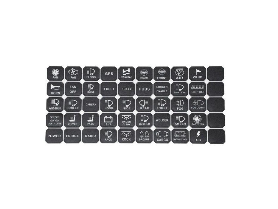 Vehicle Accessory 8 Switch Control System (Blue Backlighting) - Recon Recovery