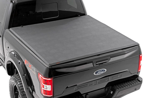 Rough Country Soft Tri - Fold Bed Cover for 2004 - 2014 Ford F - 150 - Recon Recovery