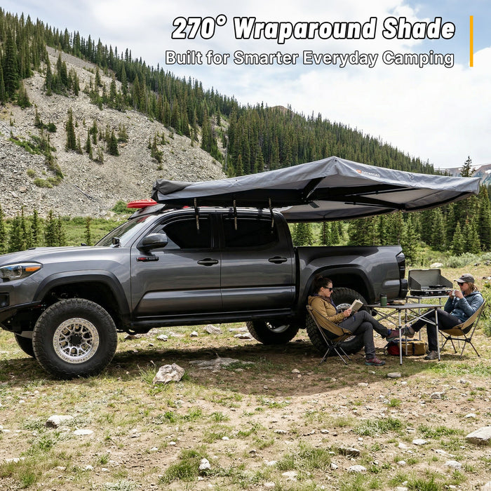 Openroad 270 Degree Free Standing Trail Series Awning With LEDs & Mounting Hardware