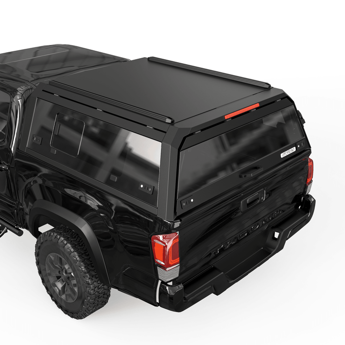 OPENROAD Bolt On Bed Cap with Sliding Side and Front Windows for 2016-2023 Toyota Tacoma - Recon Recovery