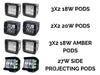 Low Profile Ditch Light Brackets Kit For 2003-2009 Toyota 4Runner - Recon Recovery