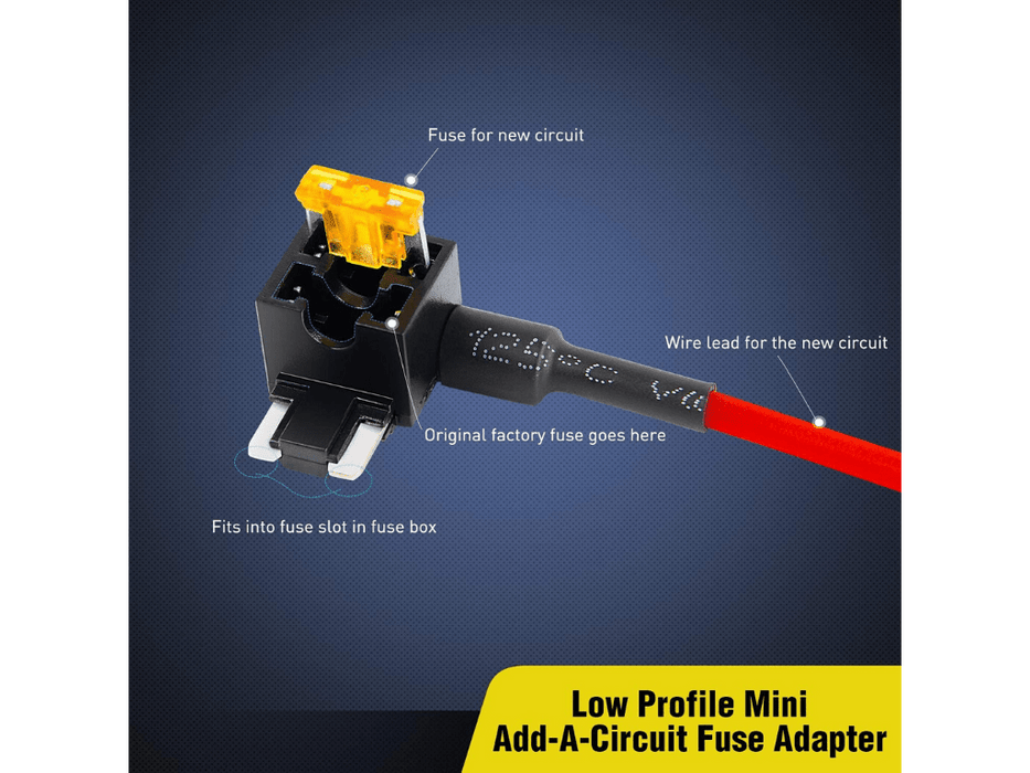 12V Add A Fuse Kit W/5Amp Lo Profile Mini Blade Fuse - Recon Recovery