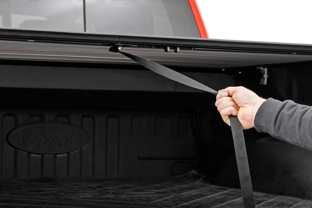 Rough Country 46220551 Retractable Tonneau Cover for 2015-2020 Ford F150 & Raptor (5' 7" Bed) - Recon Recovery