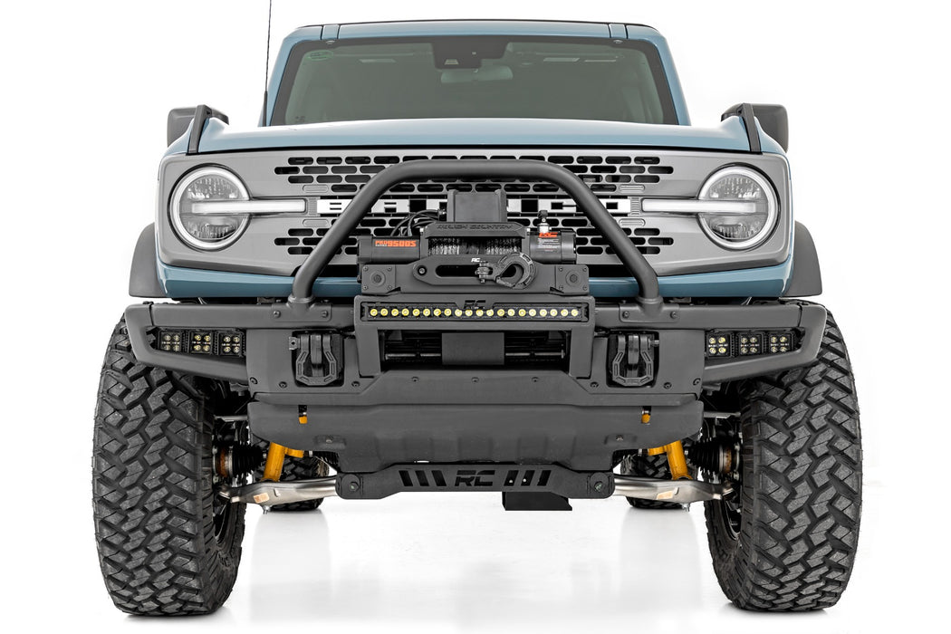 RC High Winch Mount for 2021 - 2026 Ford Bronco with Factory Metal Bumper + PRO 12,0000 Winch - Recon Recovery
