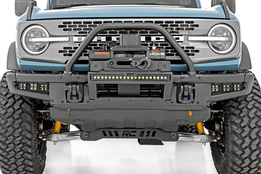 RC High Winch Mount for 2021 - 2026 Ford Bronco with Factory Metal Bumper + PRO 12,0000 Winch - Recon Recovery