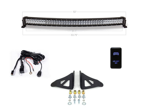 52" Curved LED Light Bar Roof Brackets Kit For 2003-2024 Toyota 4Runner - Recon Recovery