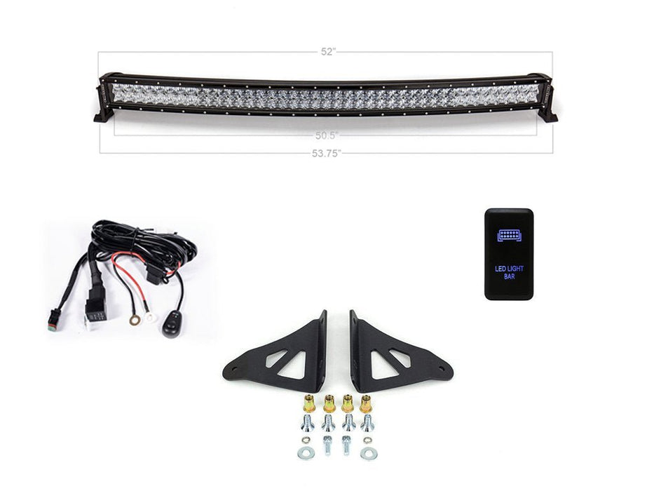 52" Curved LED Light Bar Roof Brackets Kit For 2003-2024 Toyota 4Runner - Recon Recovery