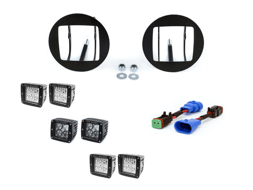 LED Fog Light Pod Replacements Brackets Kit For 2005-2011 Toyota Tacoma - Recon Recovery