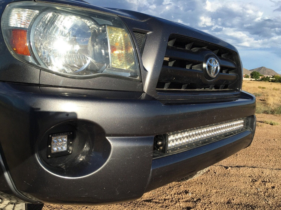 LED Fog Light Pod Replacements Brackets Kit For 2005-2011 Toyota Tacoma - Recon Recovery