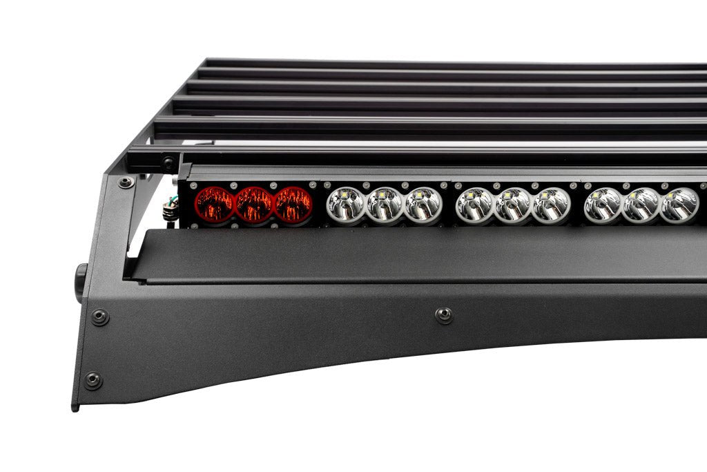 Low Profile Bolt On Premium Roof Rack With Light Guard For 2005 - 2023 Toyota Tacoma - Recon Recovery