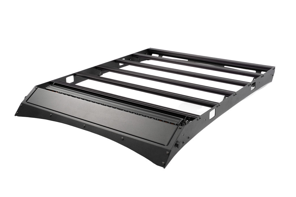 Low Profile Bolt On Premium Roof Rack With Light Guard For 2005 - 2023 Toyota Tacoma - Recon Recovery