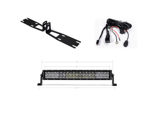 22" Bumper Hidden LED Light Bar Brackets Kit For 2010-2018 Dodge 2500/3500 - Recon Recovery