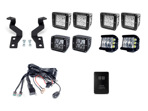 Low Profile Ditch Light Brackets Kit For 2003-2009 Toyota 4Runner - Recon Recovery